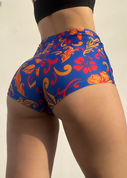 Hawaiian Print Swim Bottoms (M)