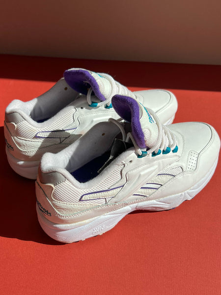 Purple Teal & White 90's Reeboks (Size 9)