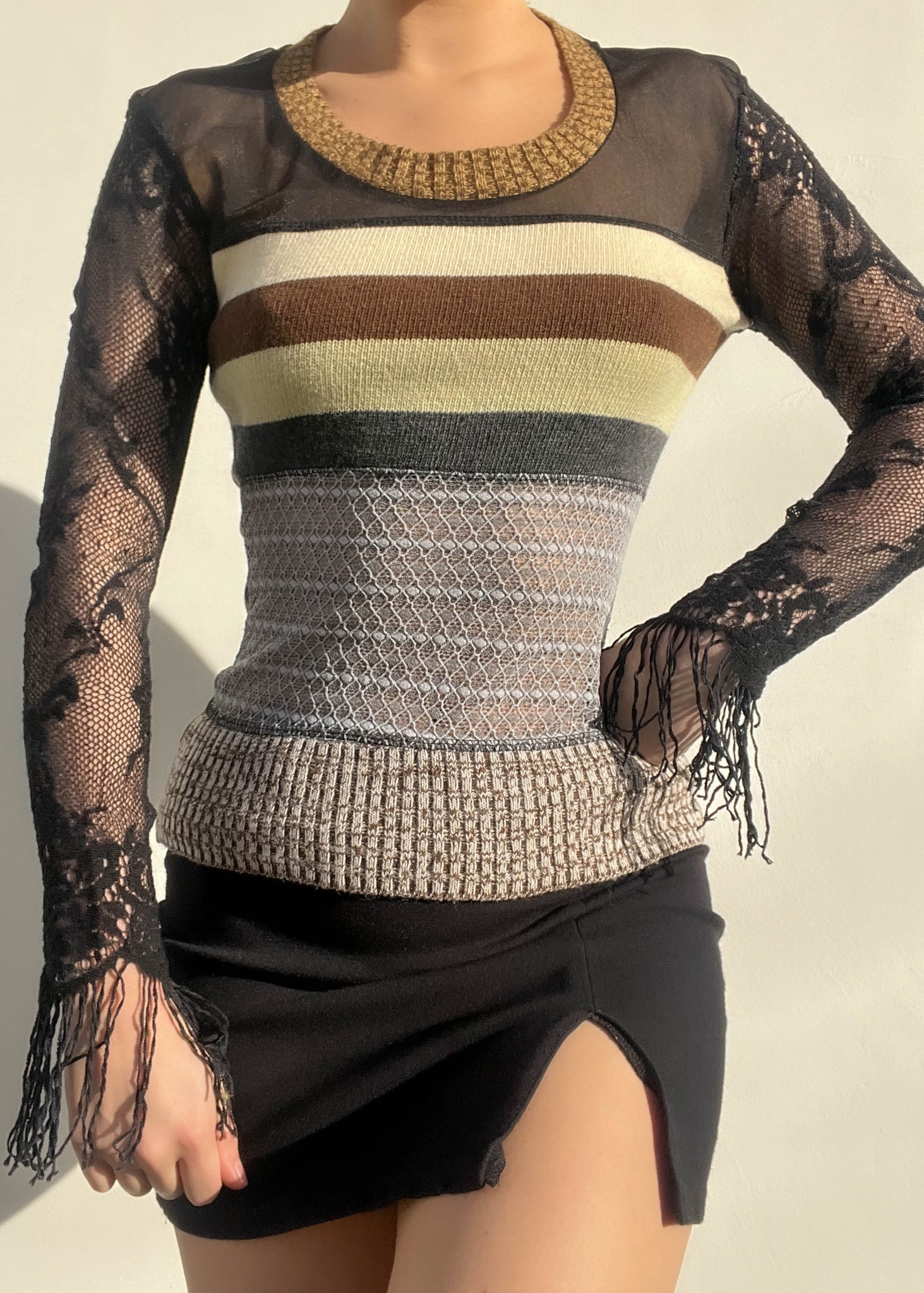 Trippy Knit & Lace Custo (M)