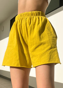 80's Yellow Lounge Shorts (S)