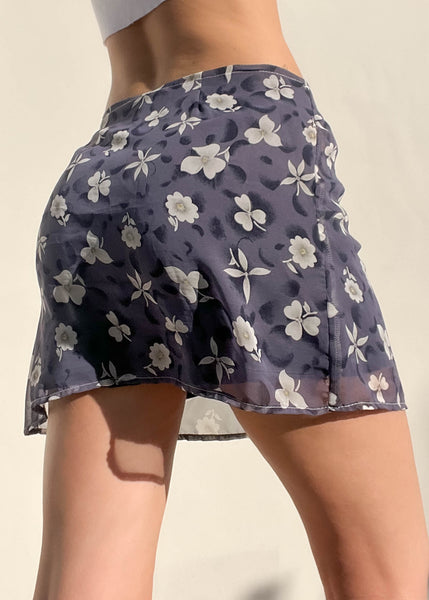 90’s Floral Wrap Skort (M)