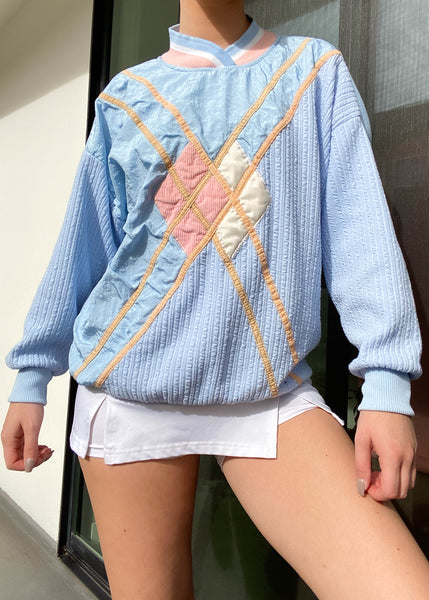80's Cotton Candy Pullover (M)