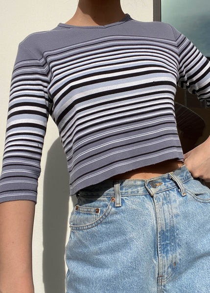 Taylor 90's Striped Top (S)