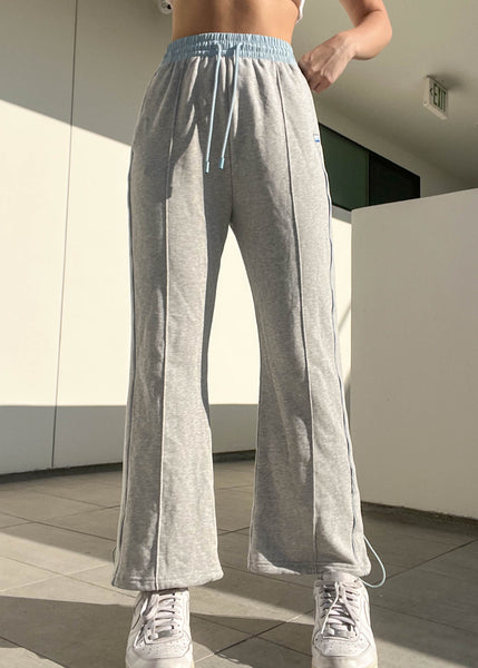 Y2k Baby Blue & Gray Sporty Sweats (M)