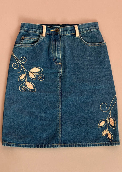 Magnolia Y2k Denim Midi Skirt (S)