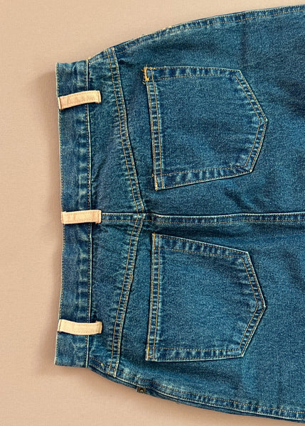 Magnolia Y2k Denim Midi Skirt (S)