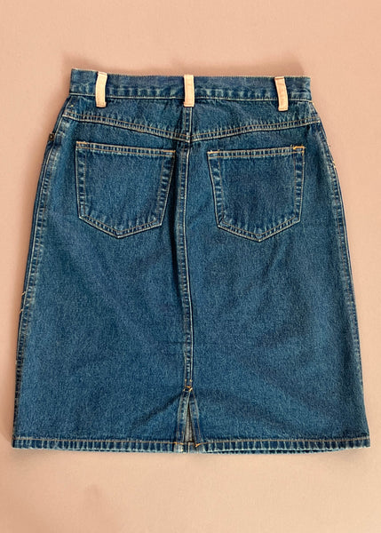 Magnolia Y2k Denim Midi Skirt (S)