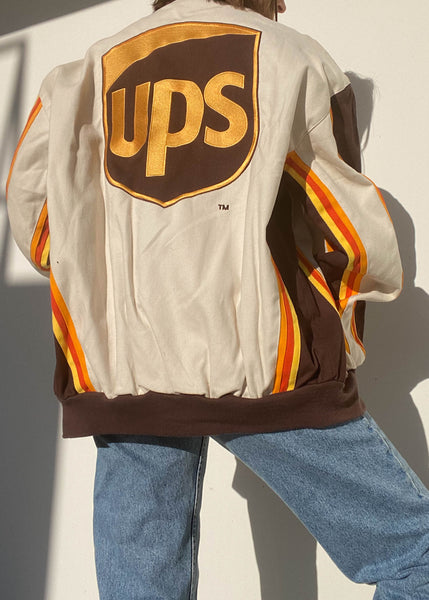 90's UPS Racer Jacket (L)