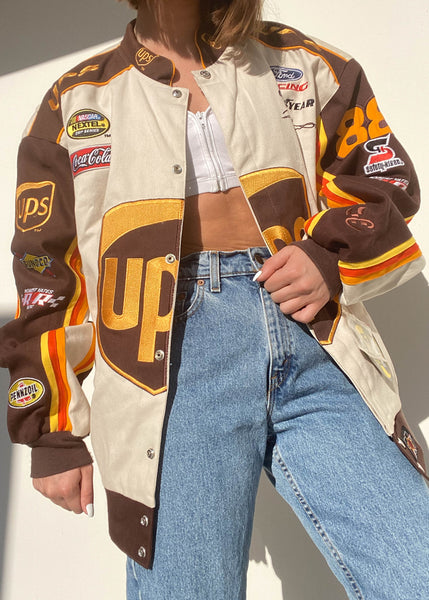 90's UPS Racer Jacket (L)