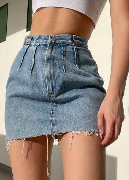 80's Denim Mini Skirt (26")