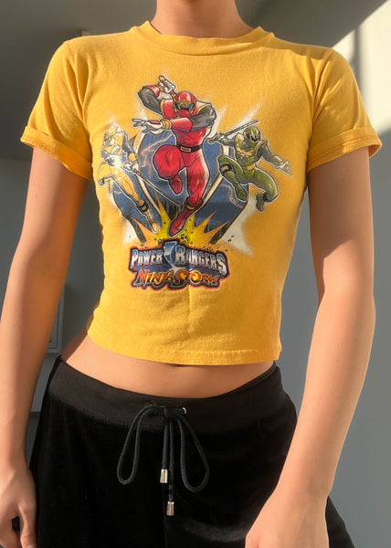 Yellow Power Rangers Graphic Tee (XS-S)