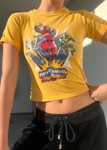Yellow Power Rangers Graphic Tee (XS-S)