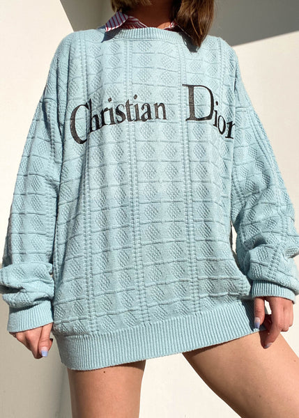 Baby Blue 80's Dior Sweater (L)