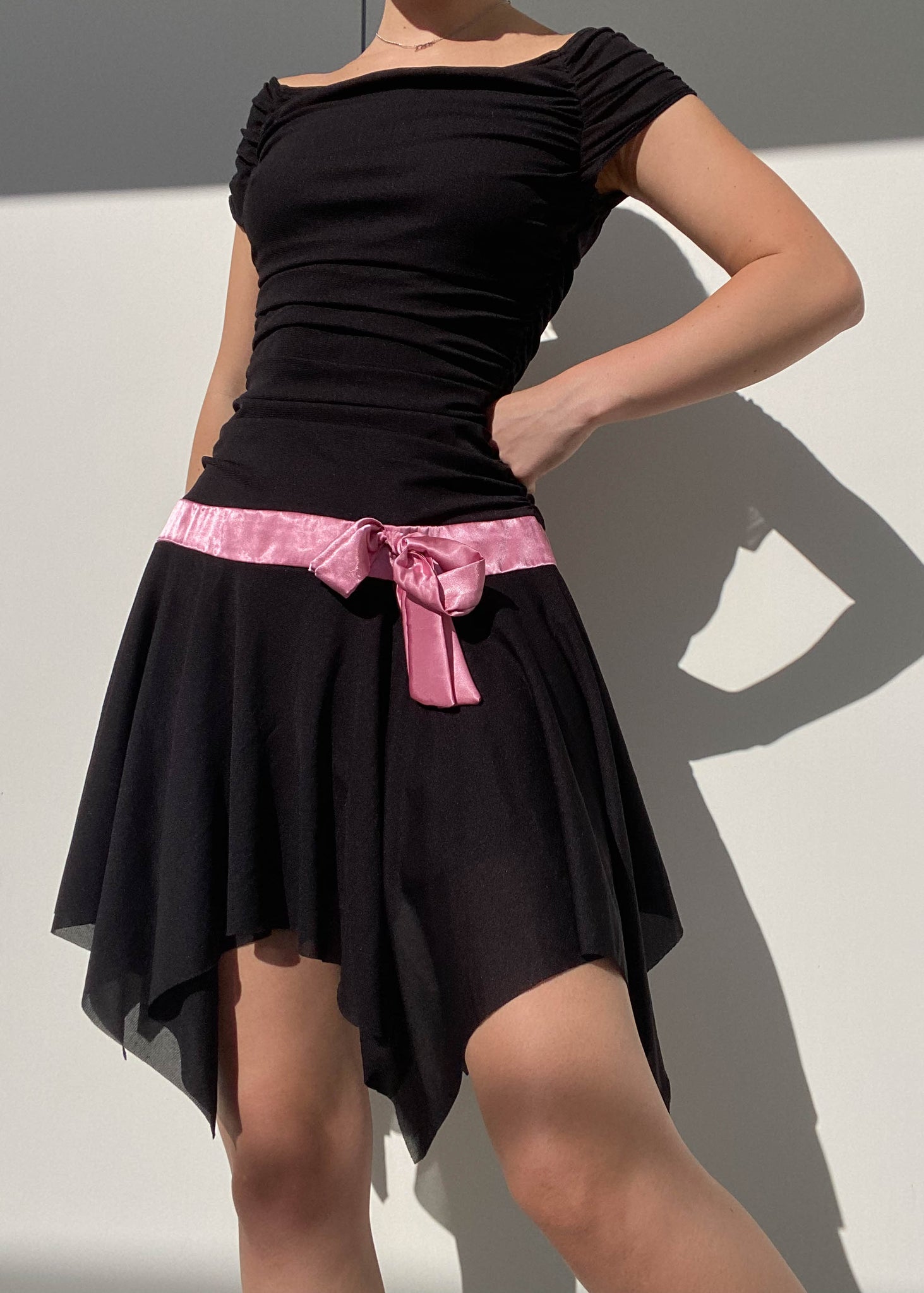 Jasmine Y2k Pink and Black Dress (M)