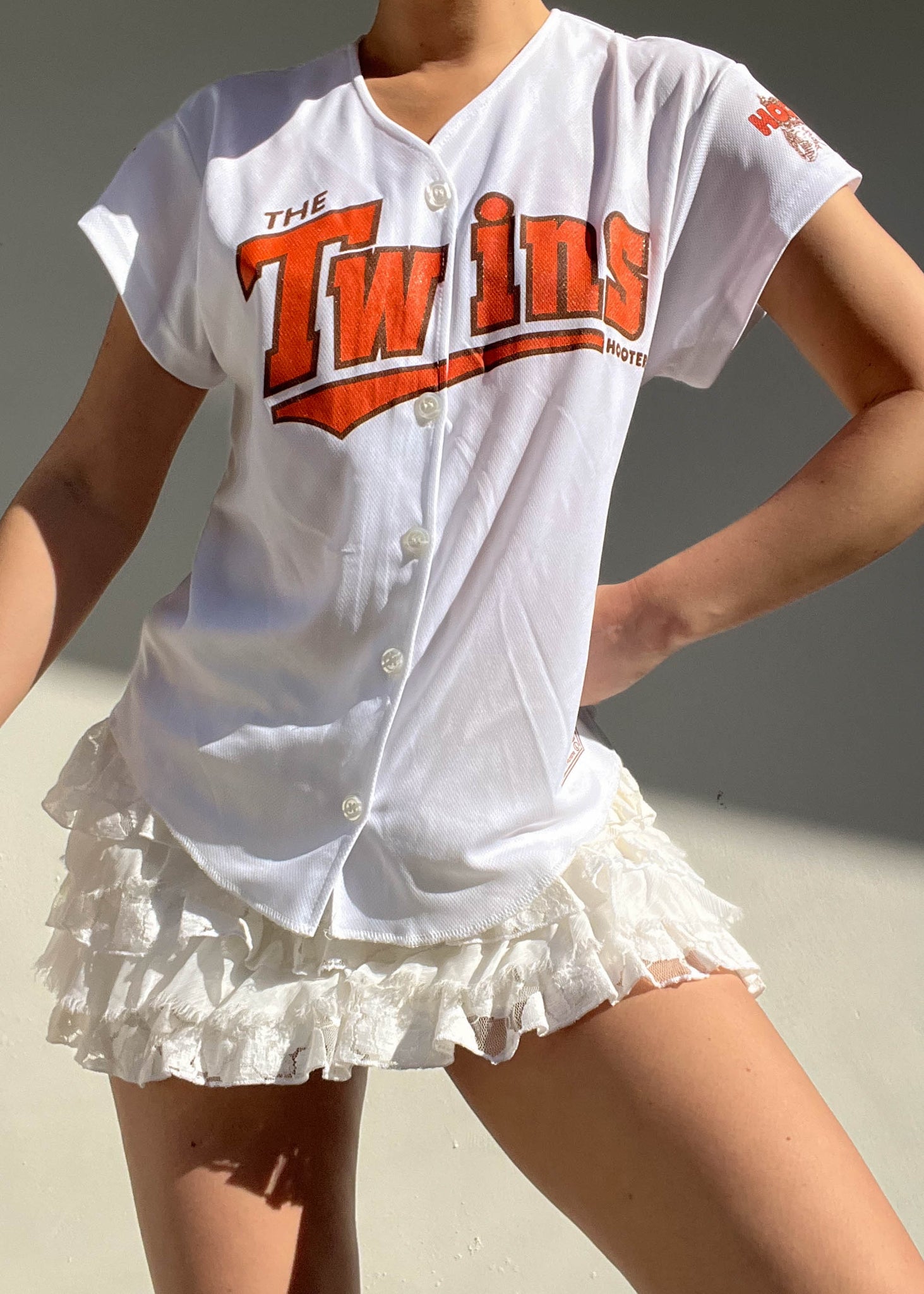 Y2k Hooters Baseball Top (S-M)