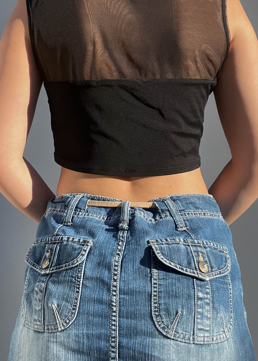 90's Ruched Mesh Top (S) – Retro and Groovy