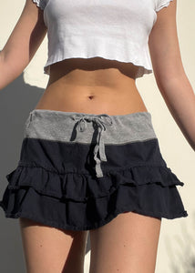 Y2k Sporty Ruffle Mini Skirt (S)