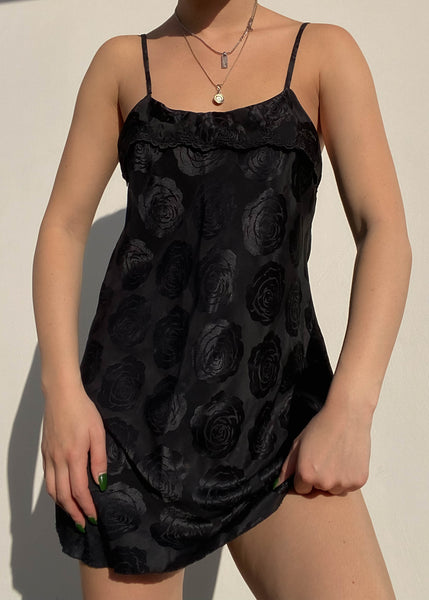 Black Rose 90's Slip Dress (S)