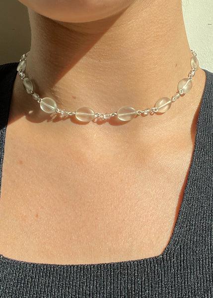 90's Clear Bead Choker