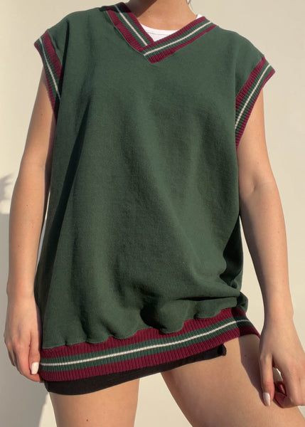 90's Forest Varsity Style Vest (XL)