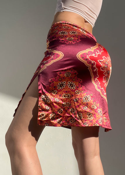 Sunset Bandana Print Midi Skirt (XS-S)
