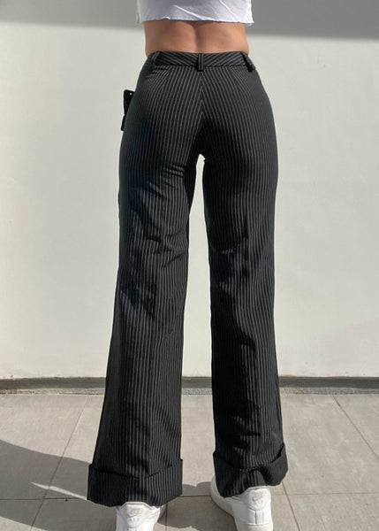 90's Star City Pinstripe Trousers (S)