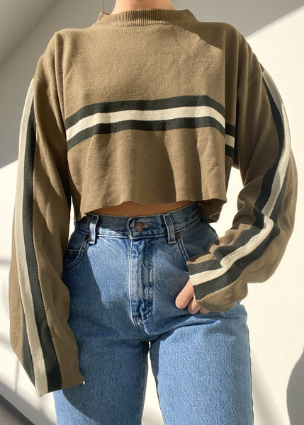 90's Olive Sk8 Sweater (L)
