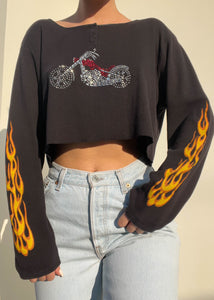 Y2k Biker Girl Long Sleeve (M)