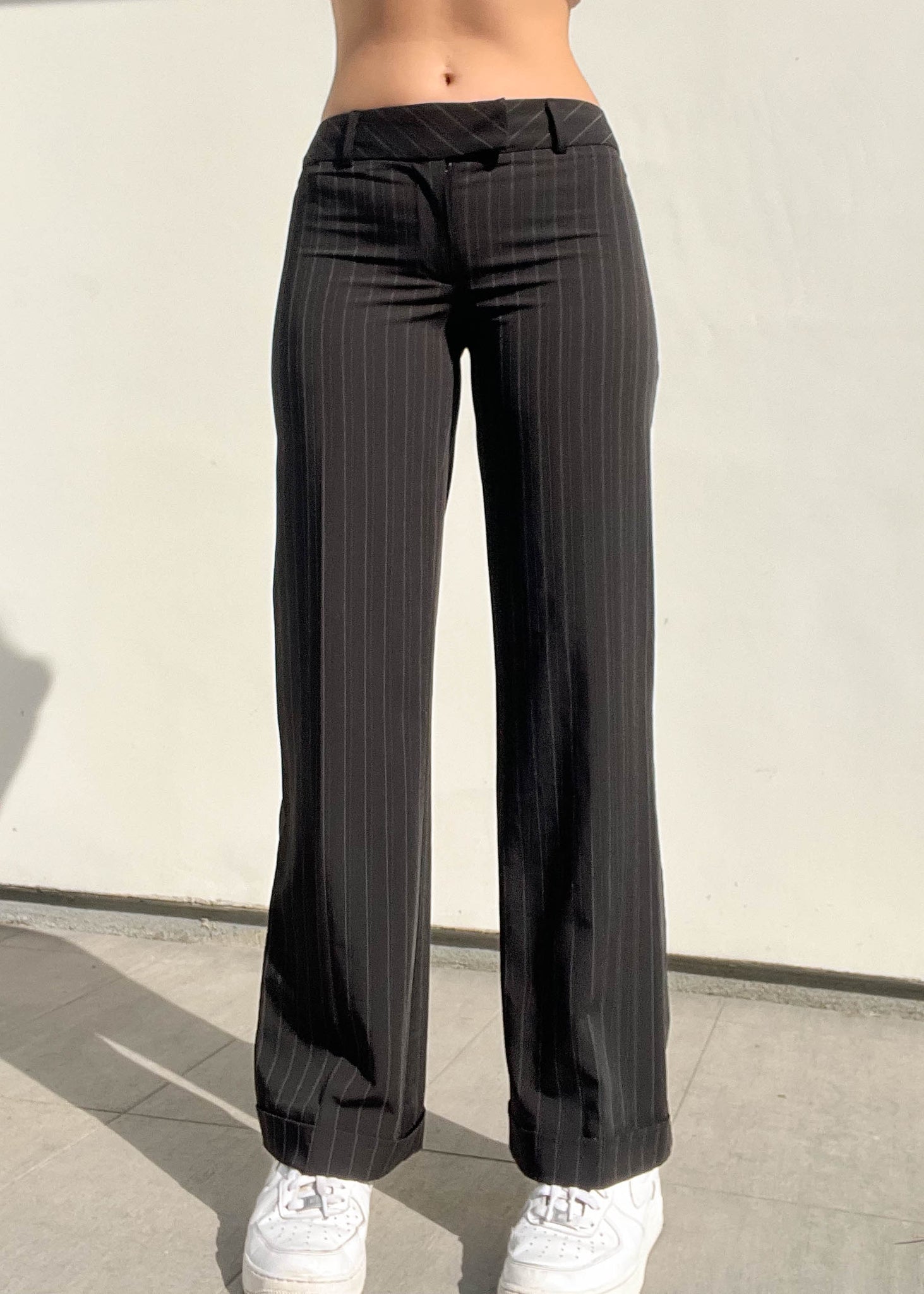 Y2k Bebe Pinstripe Trousers (2)