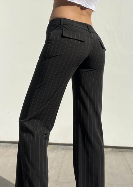 Y2k Bebe Pinstripe Trousers (2)