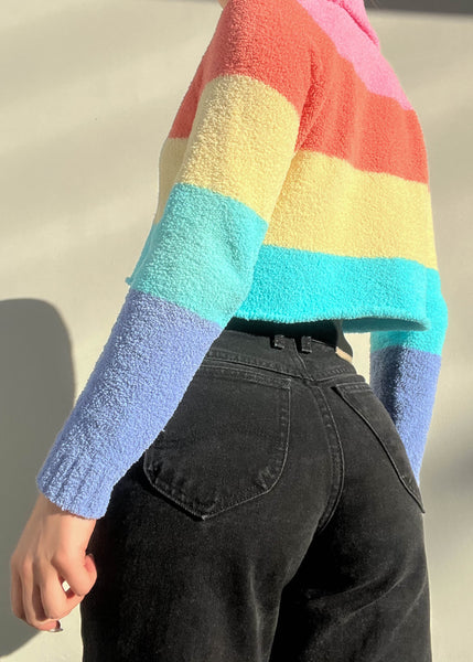 Y2k Plush Rainbow Knit (S)