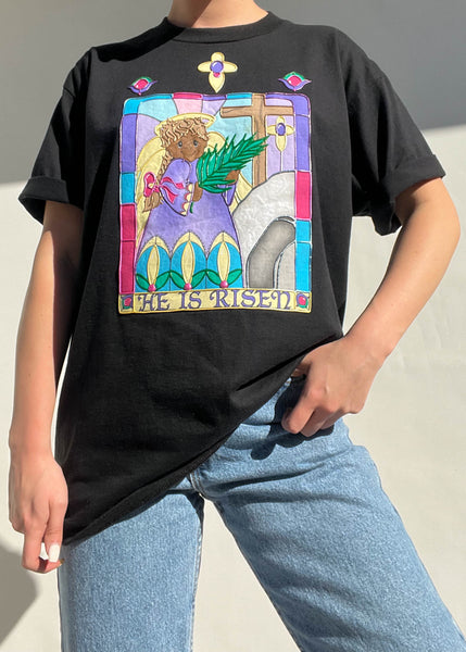 90's He is Risen Tee (L)