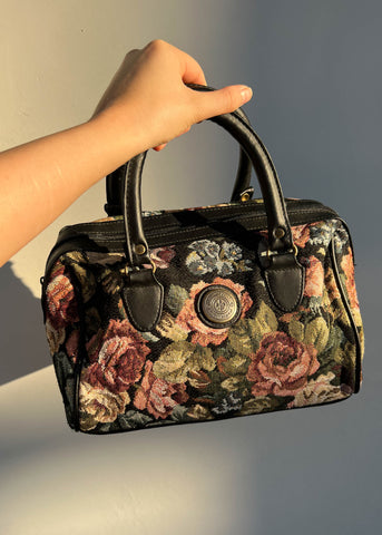 80's Floral Mini Purse