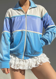 Blue & Periwinkle Color-Block Jacket (M-L)