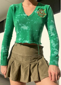 Bleach Splatter Green RL Knit (S)