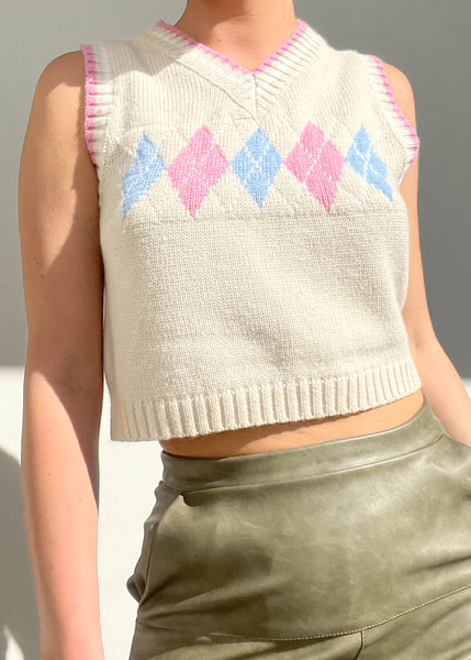 Cotton Candy Sweater Vest (M)