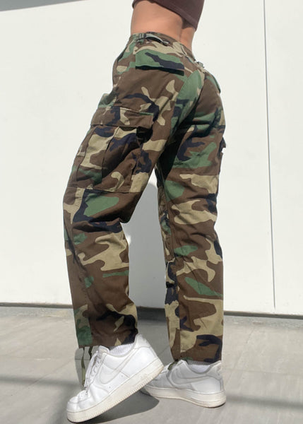 80's Authentic Camo Army Pants (S-M)