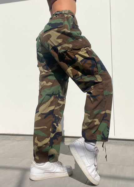 80's Authentic Camo Army Pants (S-M)