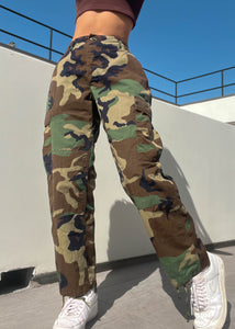 80's Authentic Camo Army Pants (S-M)