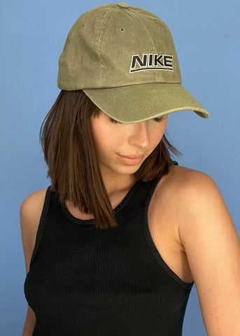 90's Olive Nike Baseball Cap