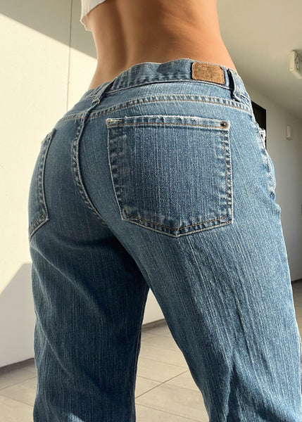 Classic Y2k Low-Waisted Flared Jeans (M)