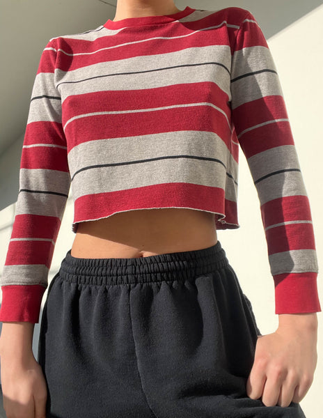 90's Striped 3/4 Sleeve (S)