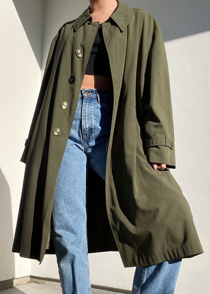 90's Olive Trench (L)