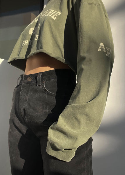 Olive Abercrombie Long Sleeve (M-L)