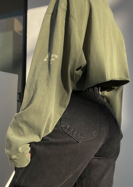 Olive Abercrombie Long Sleeve (M-L)