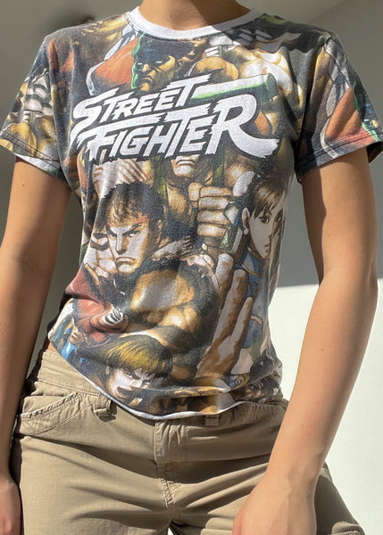 Y2k Street Fighter Graphic Tee (S-M)