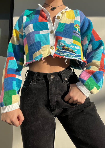 80's Rainbow Cruise Cardigan (S-M)