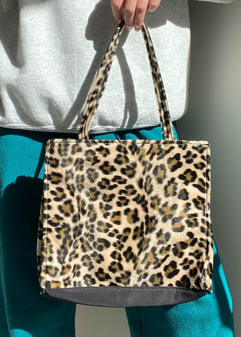 90's Fuzzy Cheetah Bag