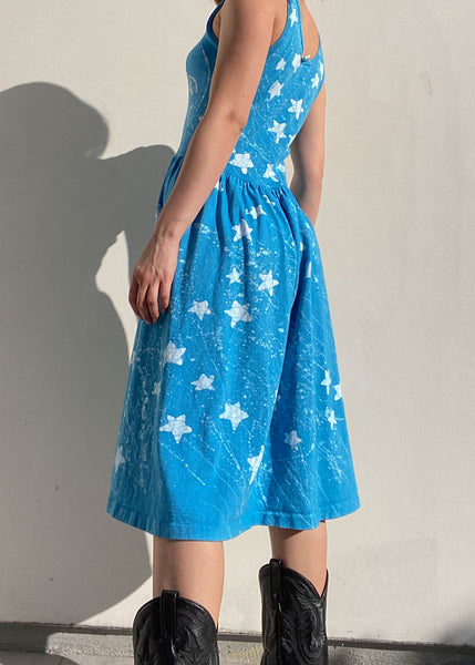 90's Moon & Stars Midi Dress (M)