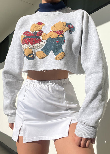 80's Dancing Teddies Layered Pullover (S-M)
